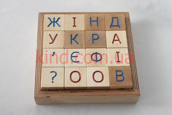 Набор кубиков с украинским алфавитом