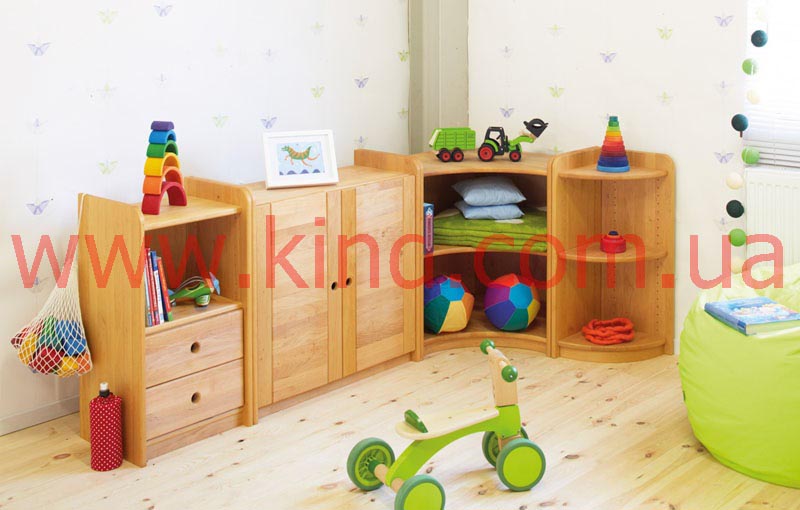 Набор детской мебели "ЛАРА" высотой в 80см. Вы можете свободно дополнять свою детскую комнату отдельными элементами.
