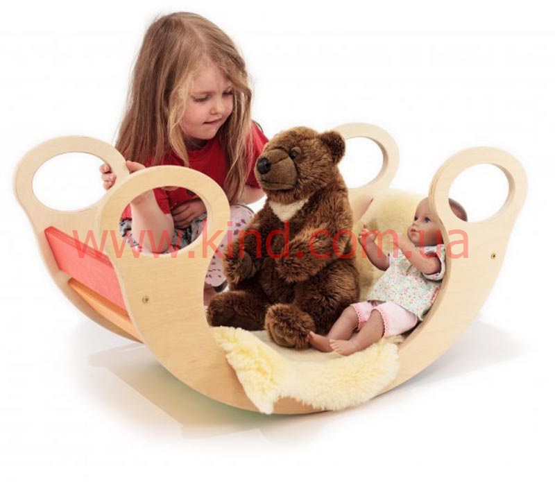 Детская деревянная качалка - настоящая детская мебель из дерева КИНД