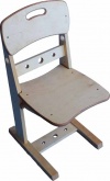 Регулируемый стул "Школьник берёза" - Спинка и сиденье из берёзы