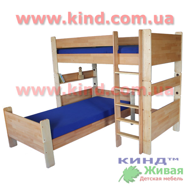 деревянная двухъярусная кровать трансформер