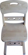 Регулируемый стул "Школьник берёза" - Спинка и сиденье из берёзы