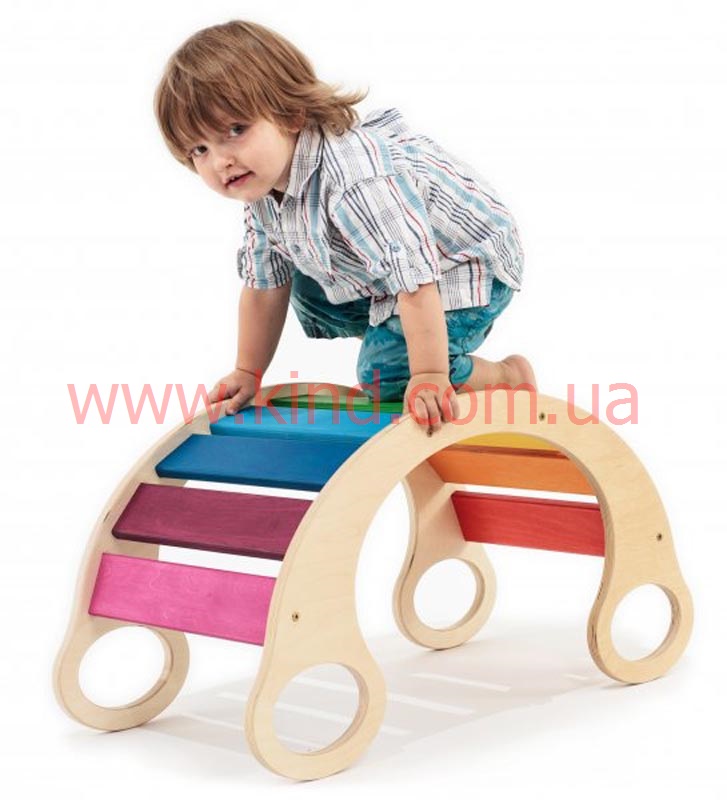 Качалка трансформер - настоящая детская мебель из дерева КИНД