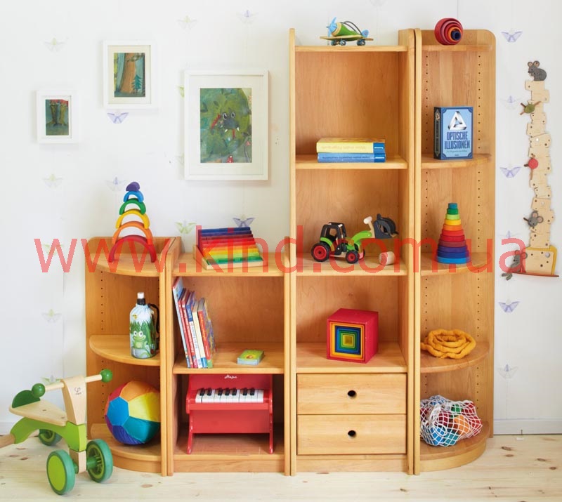Набор детской мебели "ЛАРА" высотой в 80 и 160см. Вы можете свободно дополнять свою детскую комнату отдельными элементами.